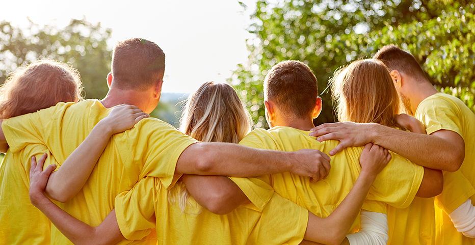 Photo d'une équipe soudée