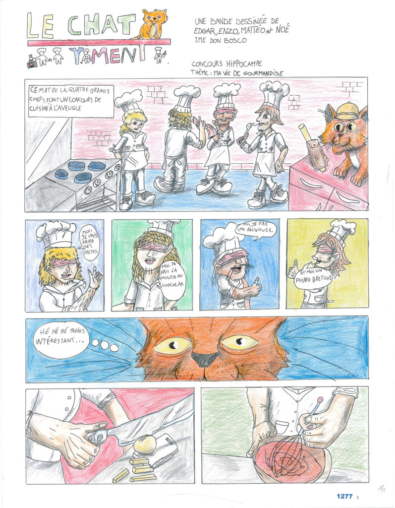 le chat ment bande dessine